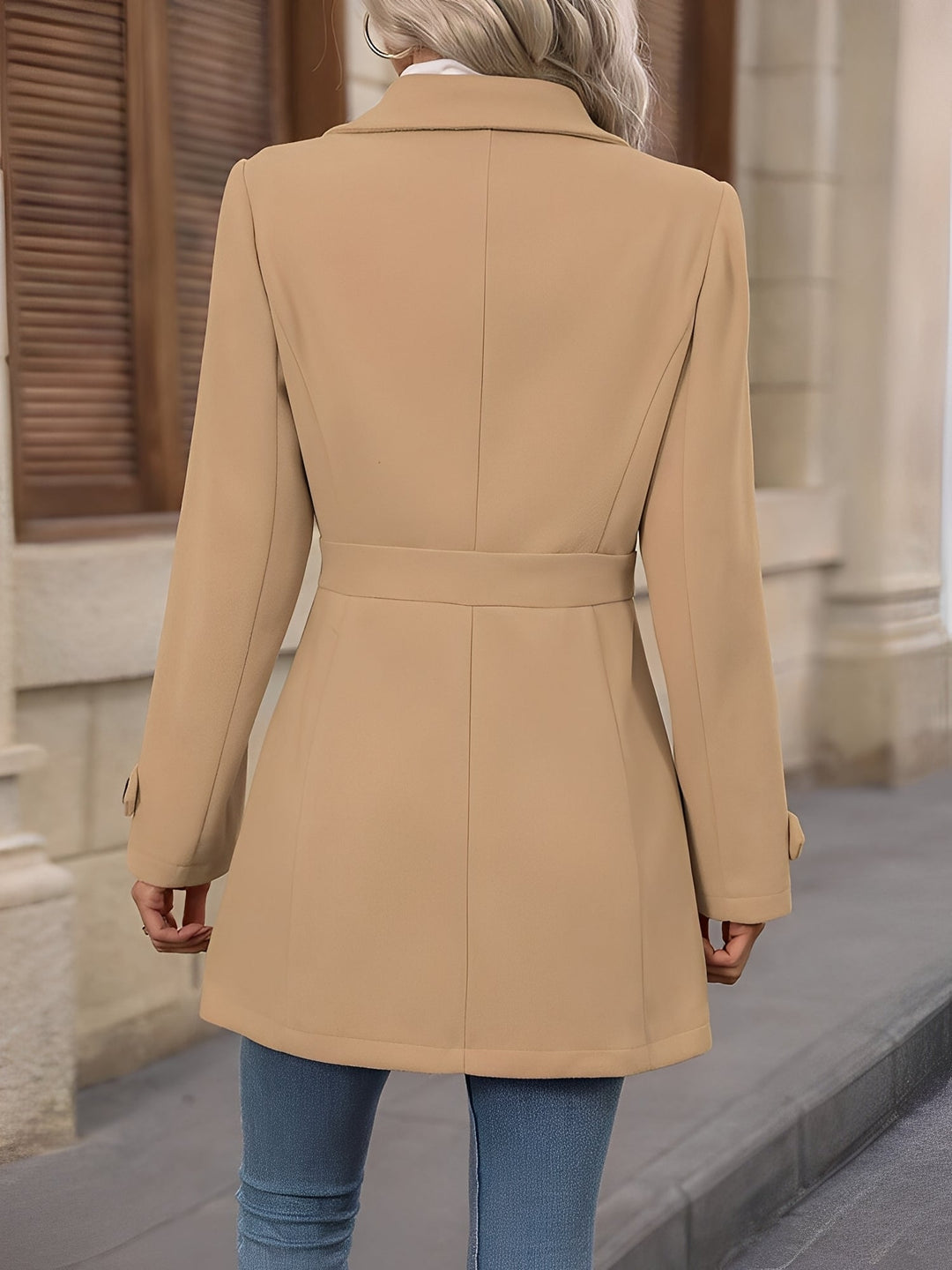 Julianne | Trench chic court à double boutonnage pour femme