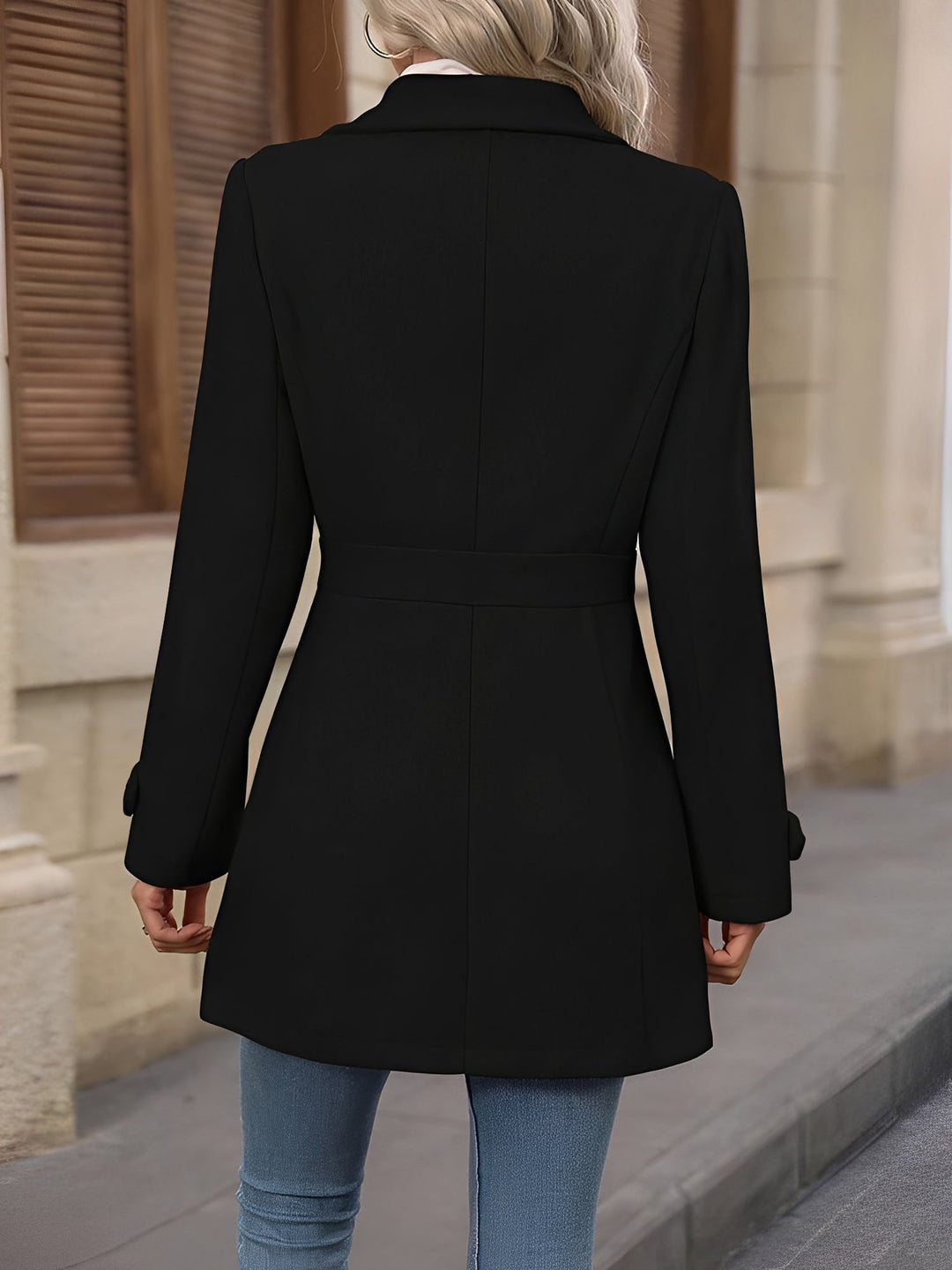 Julianne | Trench chic court à double boutonnage pour femme