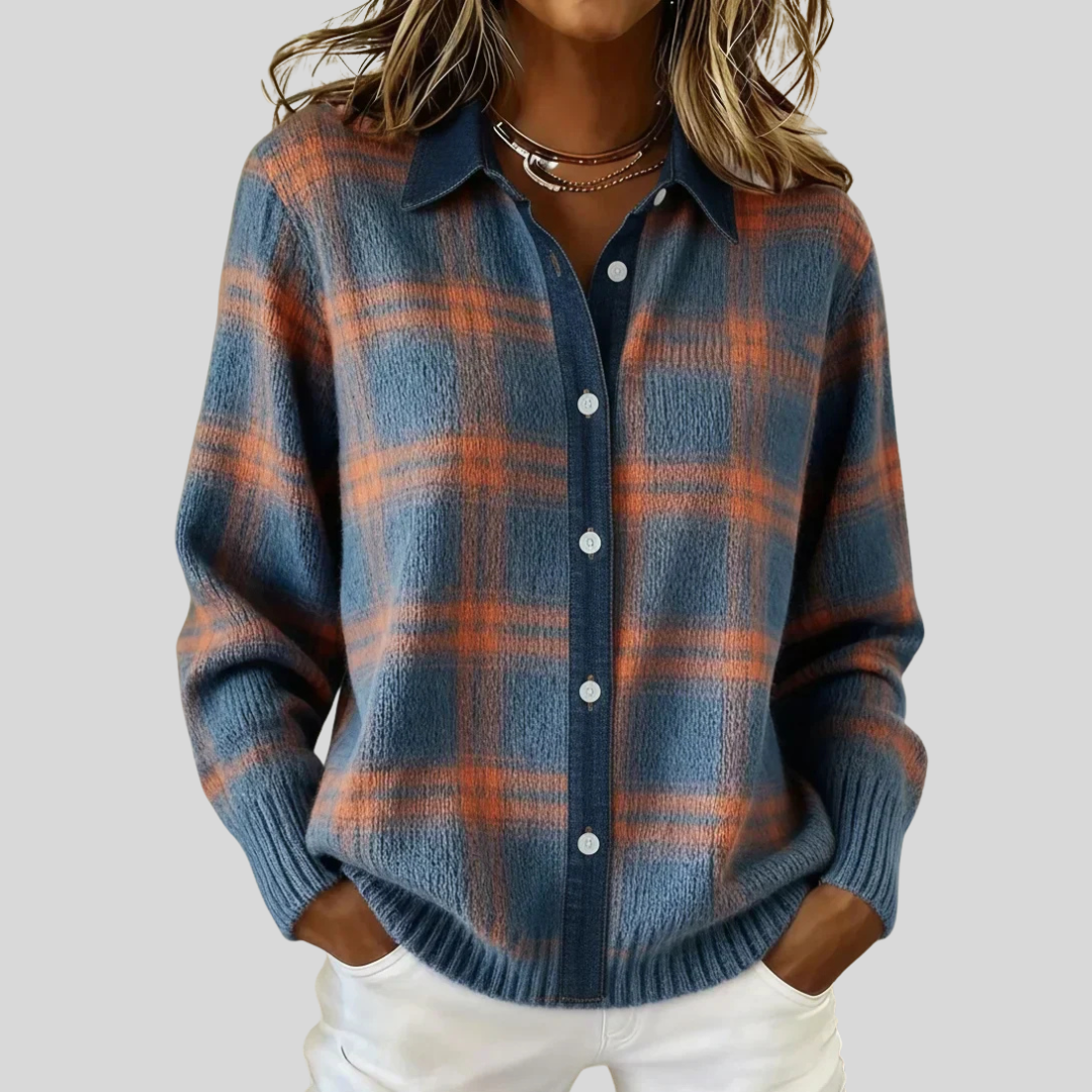 Margaux | Cardigan long élégant à boutons pour femmes