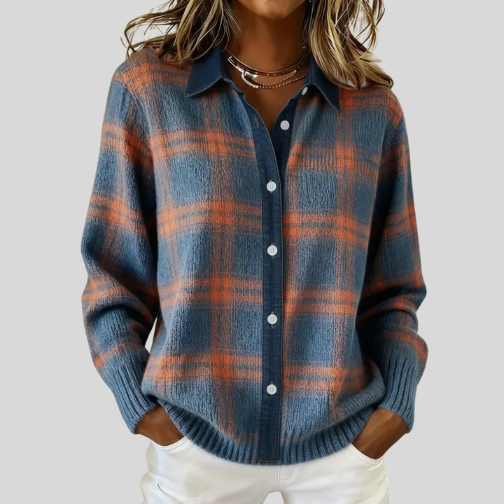 Margaux | Cardigan long élégant à boutons pour femmes
