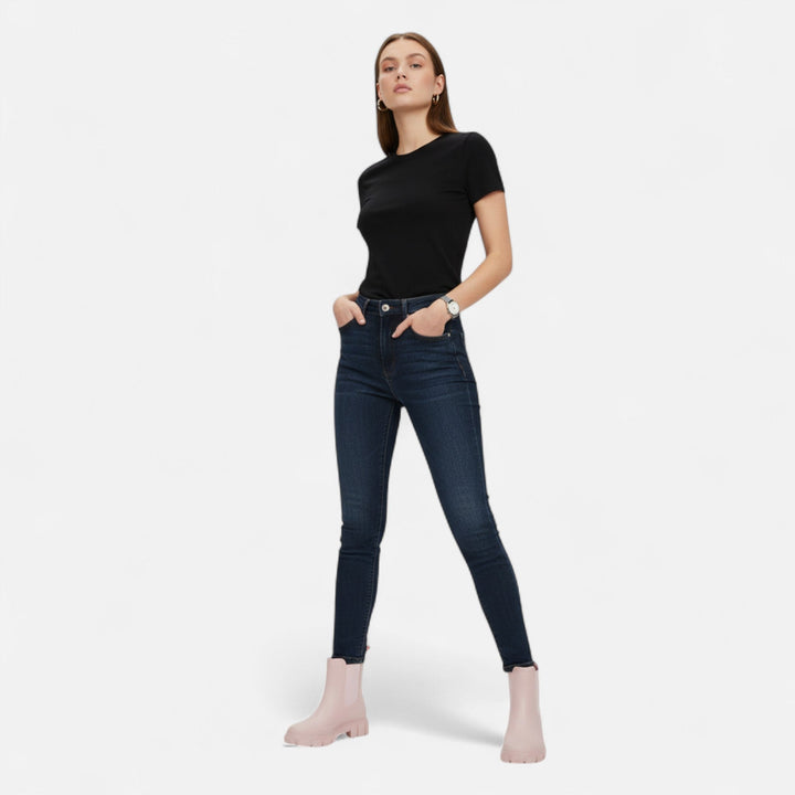 Simone | Bottes de pluie chelsea chic imperméables à semelle crantée pour femme