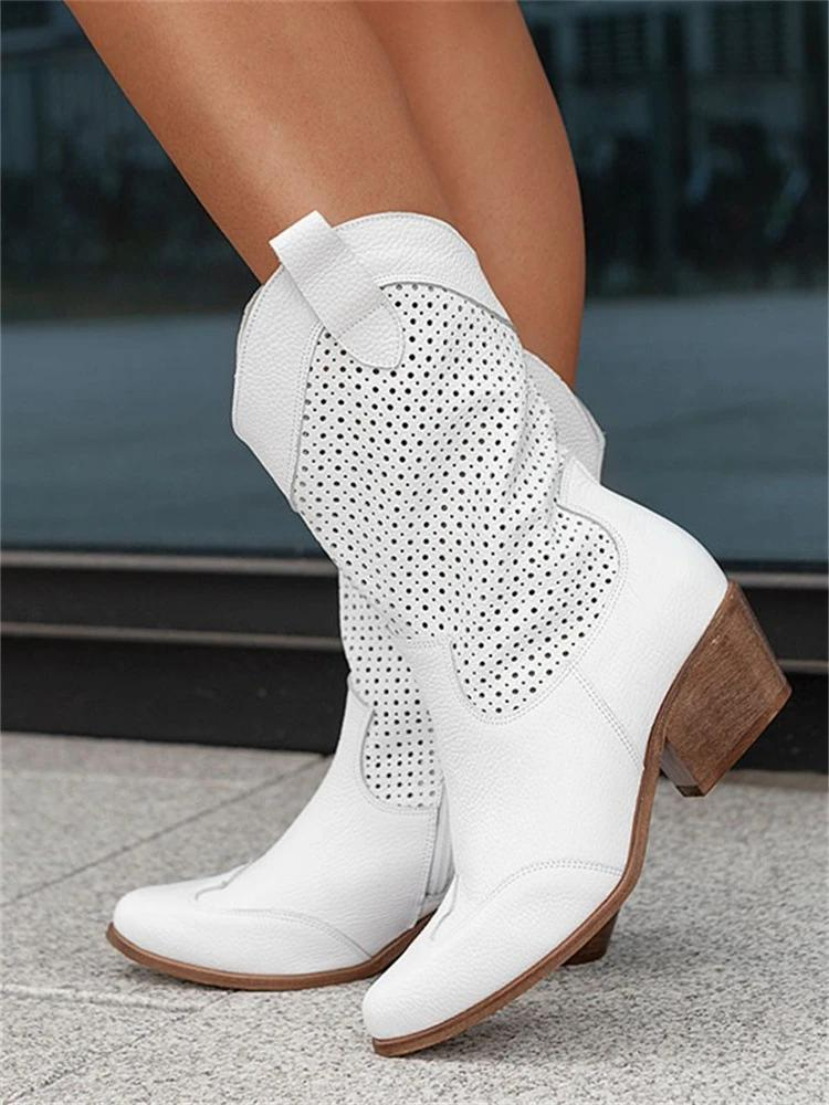 Fiona | Bottines chic en cuir à talon et bout pointu pour femme
