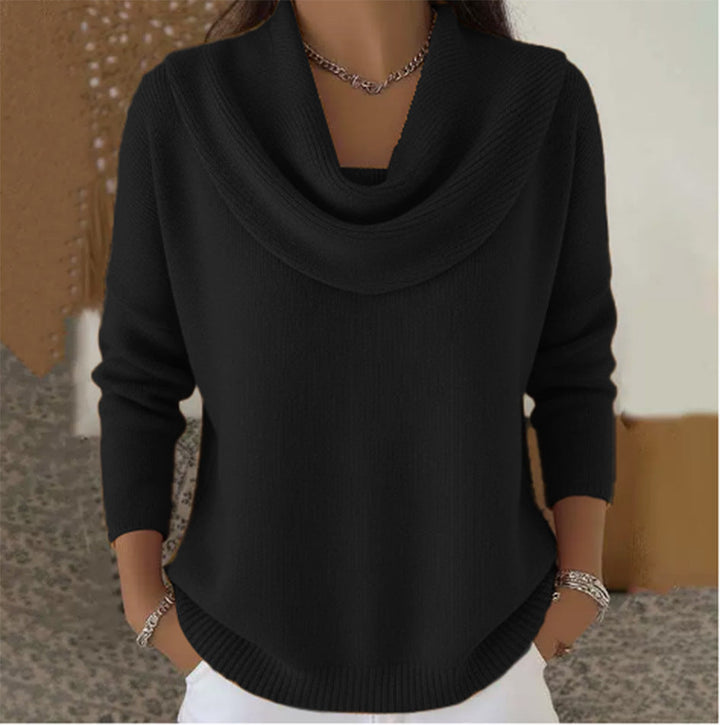 Inès | Pull chic en maille à col bénitier pour femme