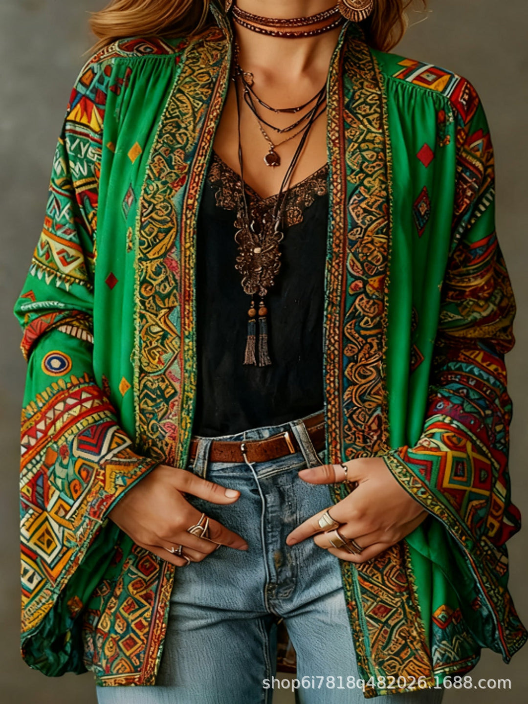 Marguerite | Veste boho chic en velours pour femmes