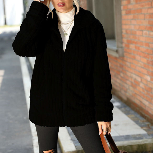 Isabelle | Manteau teddy en peluche chic pour femmes