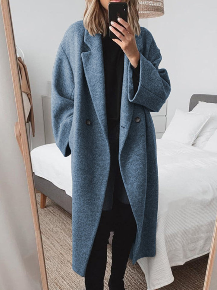 Germaine | Manteau élégant long en laine hiver pour femme