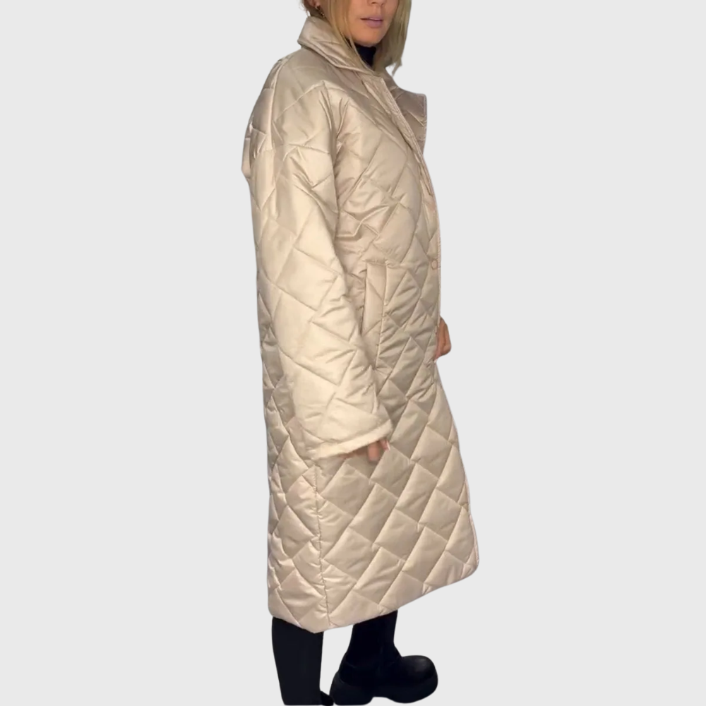 Rosalie | Doudoune matelassée chic réversible à doublure léopard pour femme