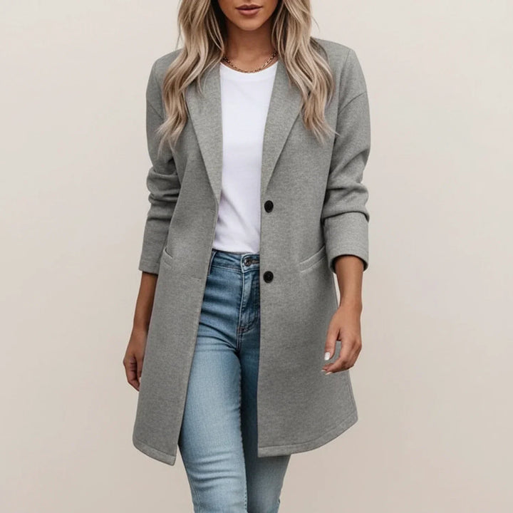 Jeannine | Blazer chic long et cintré pour femme