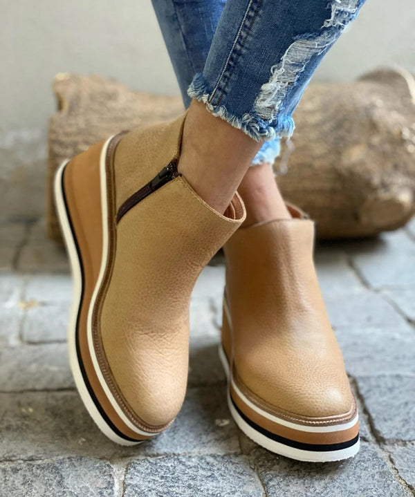 Nora | Bottines élégantes imperméables à fermeture éclair latérale pour femme