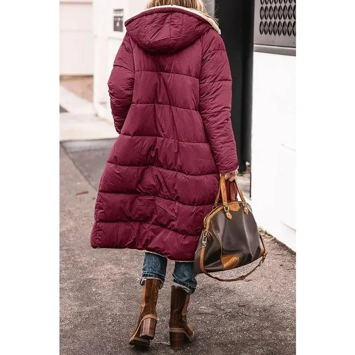 Garance | Doudoune élégante longue d'hiver matelassée pour femme