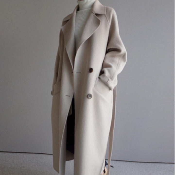 Bianca | Manteau élégant long en laine pour femme