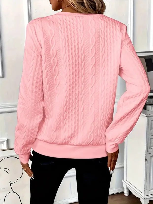 Romane | Sweat chic zippé texturé pour femmes