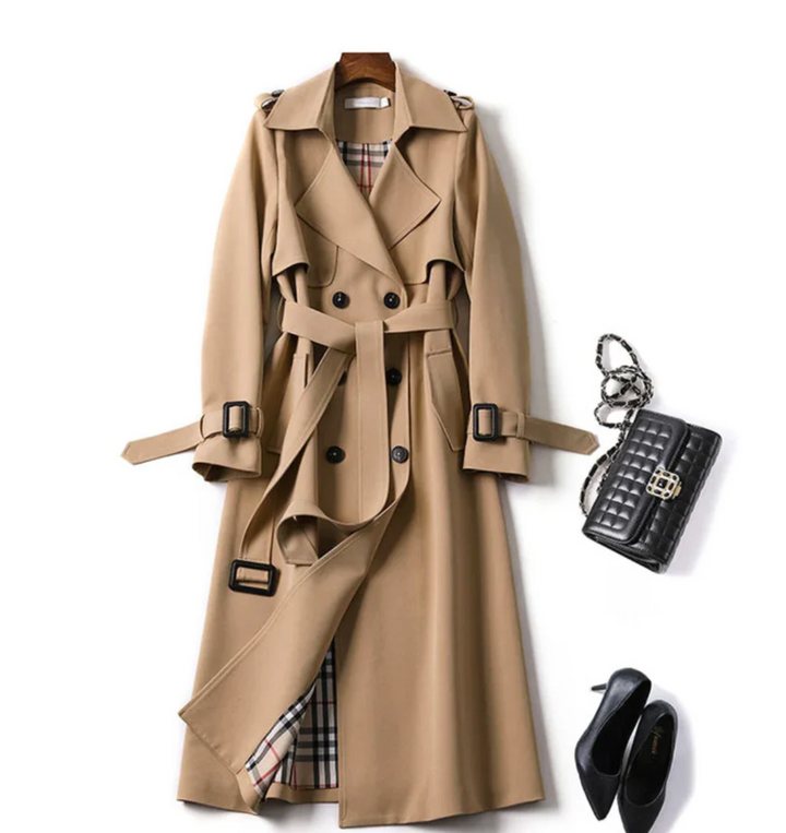 Iris | Trench-manteau chic ceinturé imperméable pour femme
