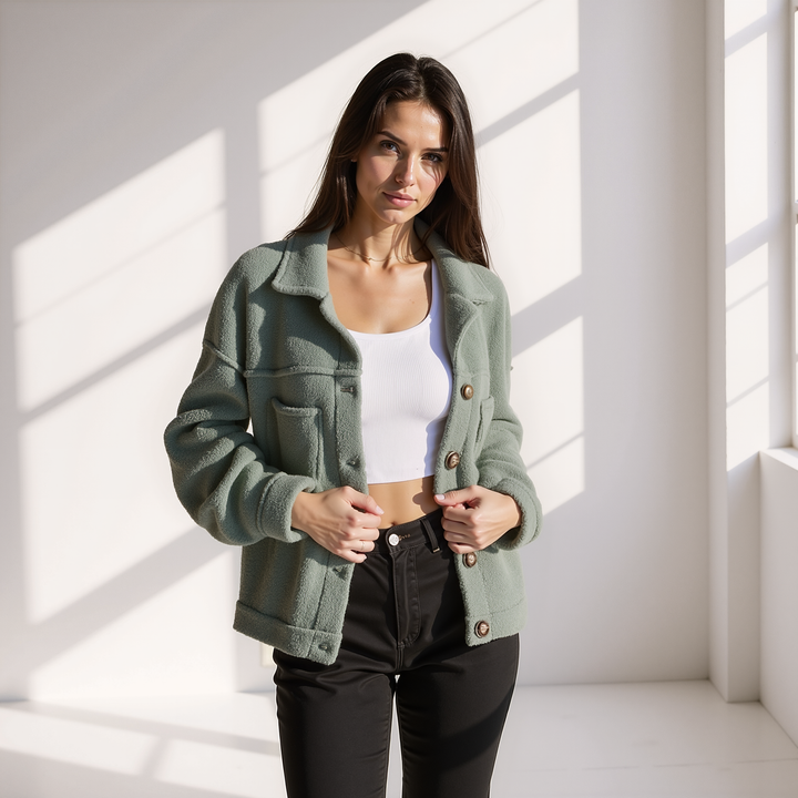 Lila | Veste chic en polaire pour femme