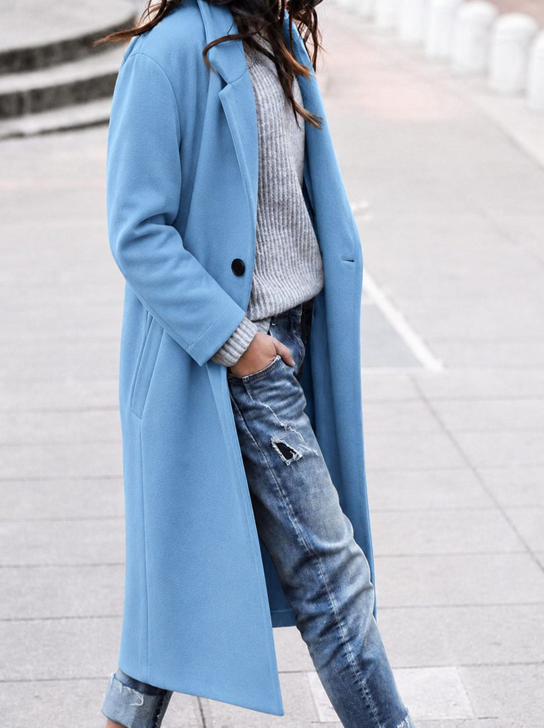 Aubane | Manteau chic long en laine pour femme