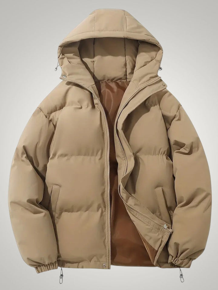 Maximilienne | Doudoune chic courte matelassée à capuche pour femme
