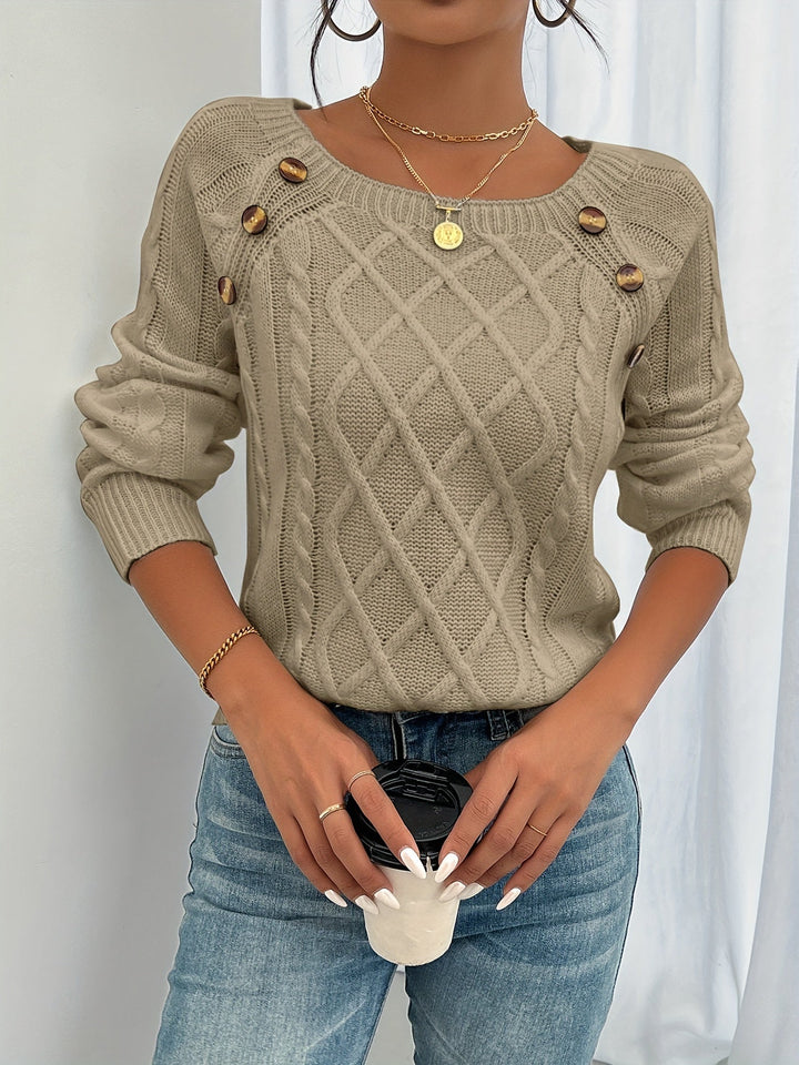 Axelle | Pull élégant torsadé pour femme