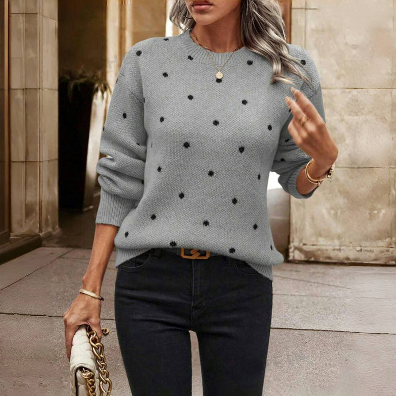 Marion | Pull en maille à pois élégant pour femme