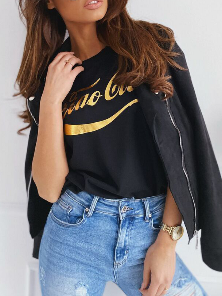 Eurydice | Blouson chic en cuir pour femme
