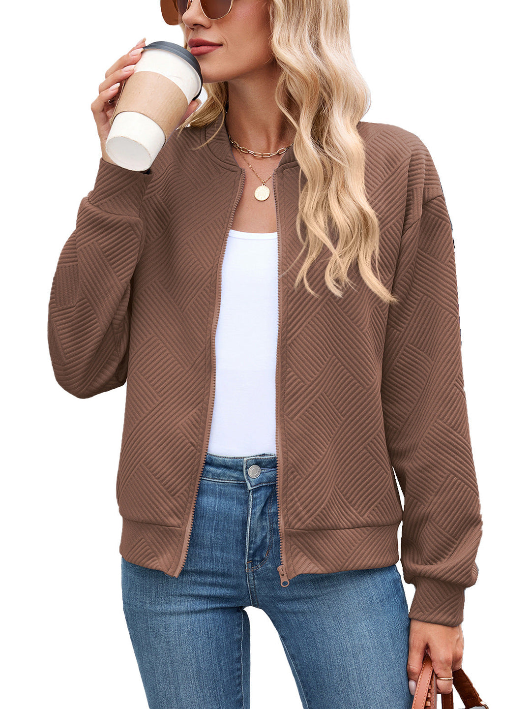 Mariette | Doudoune chic oversize courte matelassée pour femme