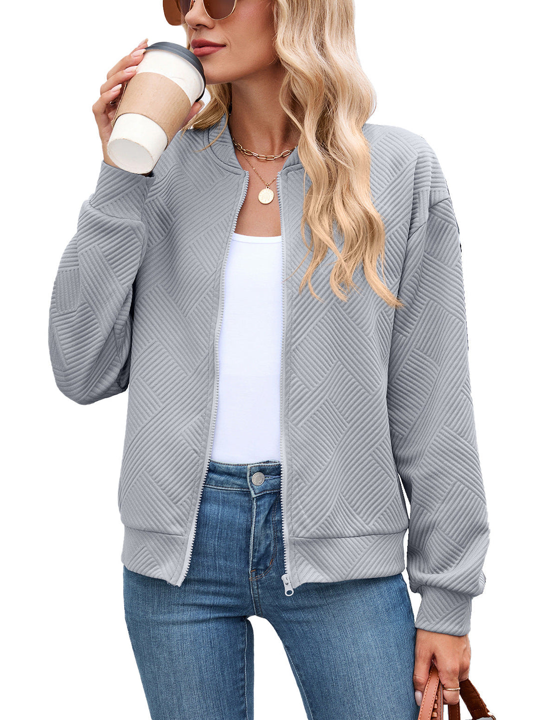 Mariette | Doudoune chic oversize courte matelassée pour femme