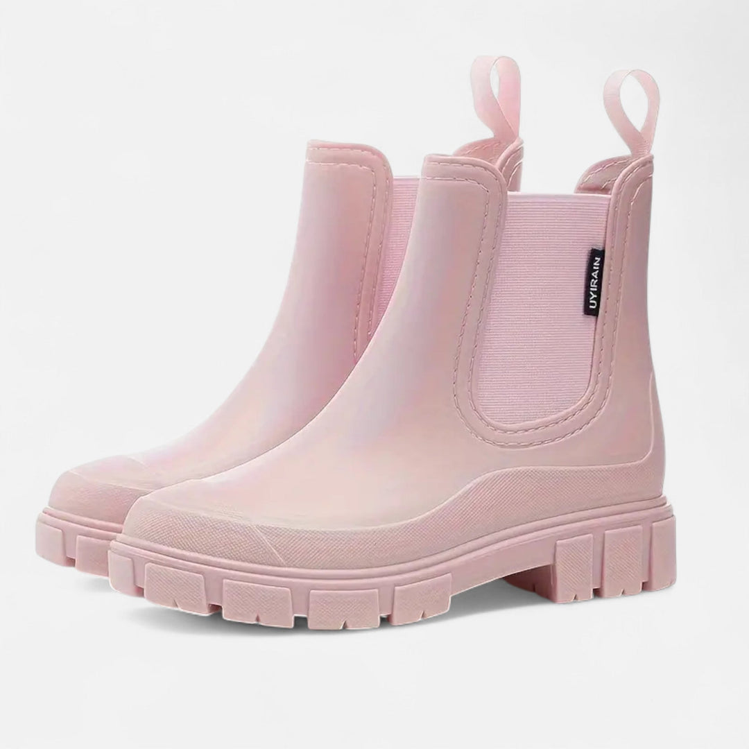 Simone | Bottes de pluie chelsea chic imperméables à semelle crantée pour femme