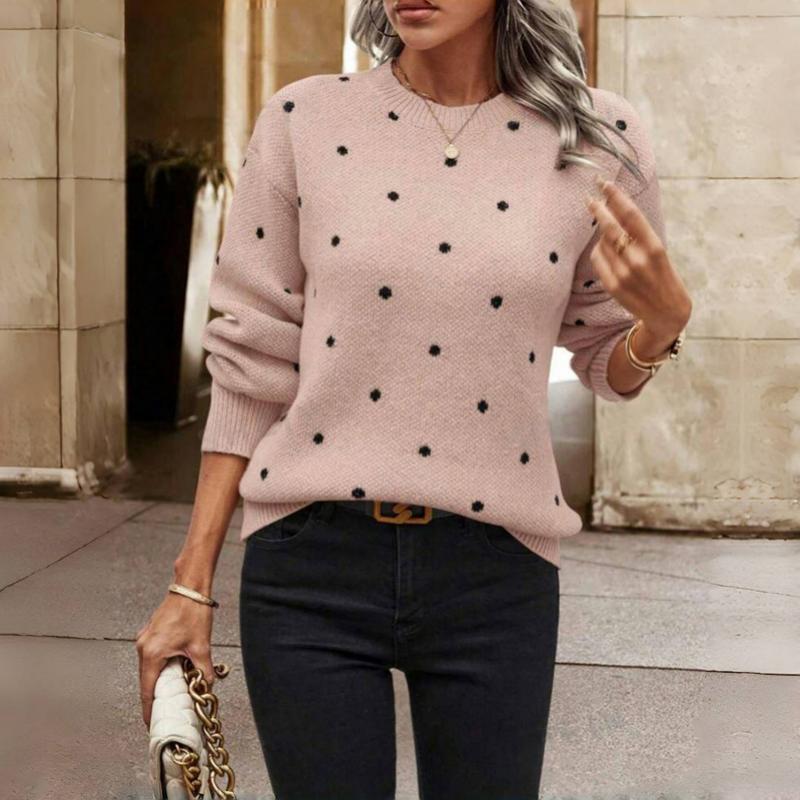 Marion | Pull en maille à pois élégant pour femme