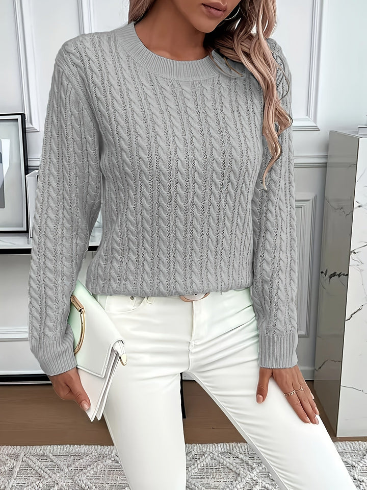 Maude | Pull chic torsadé à col rond pour femme