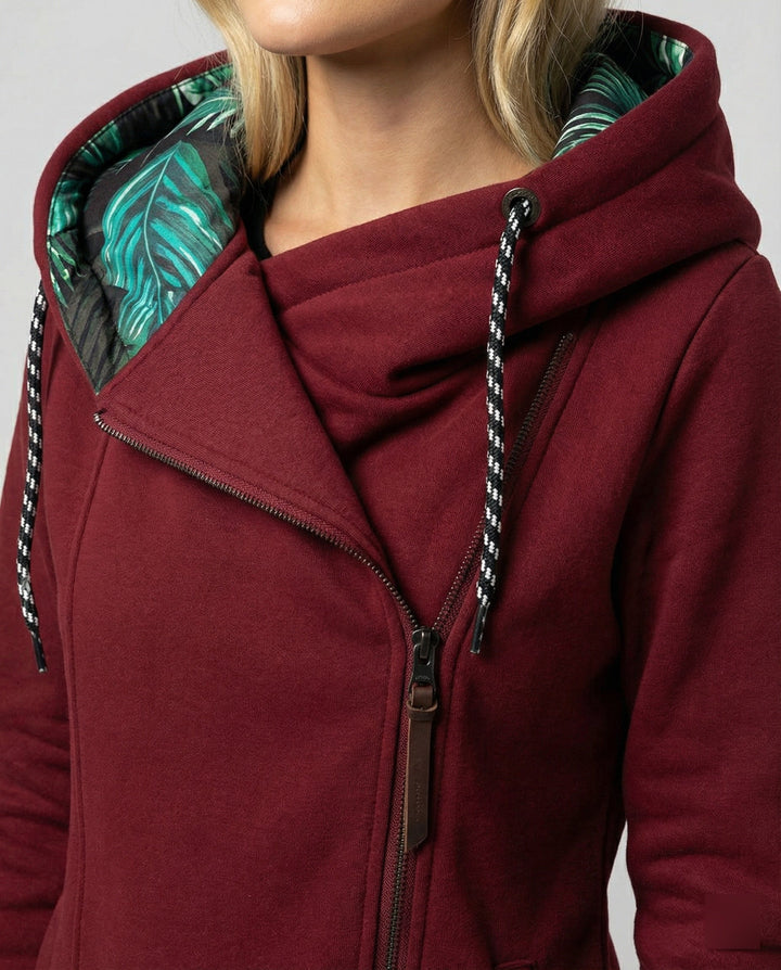 Béatrice | Veste élégante d'hiver en polaire à capuche pour femme