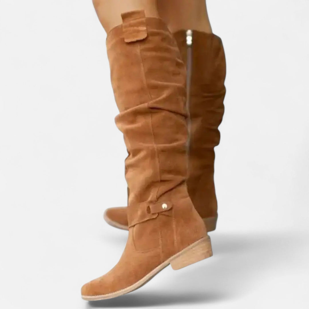 Geneviève | Bottines à tige souple et boucle, style décontracté élégant pour femme