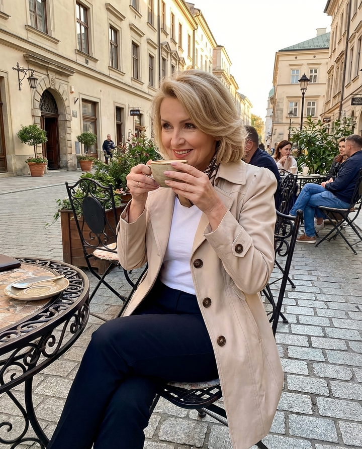 Bérénice | Manteau trench vintage élégant pour femme