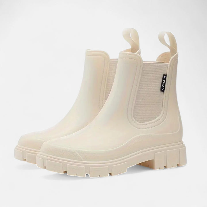 Simone | Bottes de pluie chelsea chic imperméables à semelle crantée pour femme