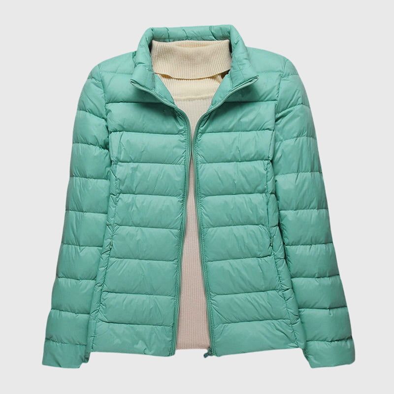 Lily | Doudoune élégante matelassée légère imperméable zippée à capuche pour femme