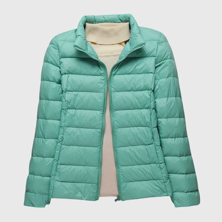 Lily | Doudoune élégante matelassée légère imperméable zippée à capuche pour femme