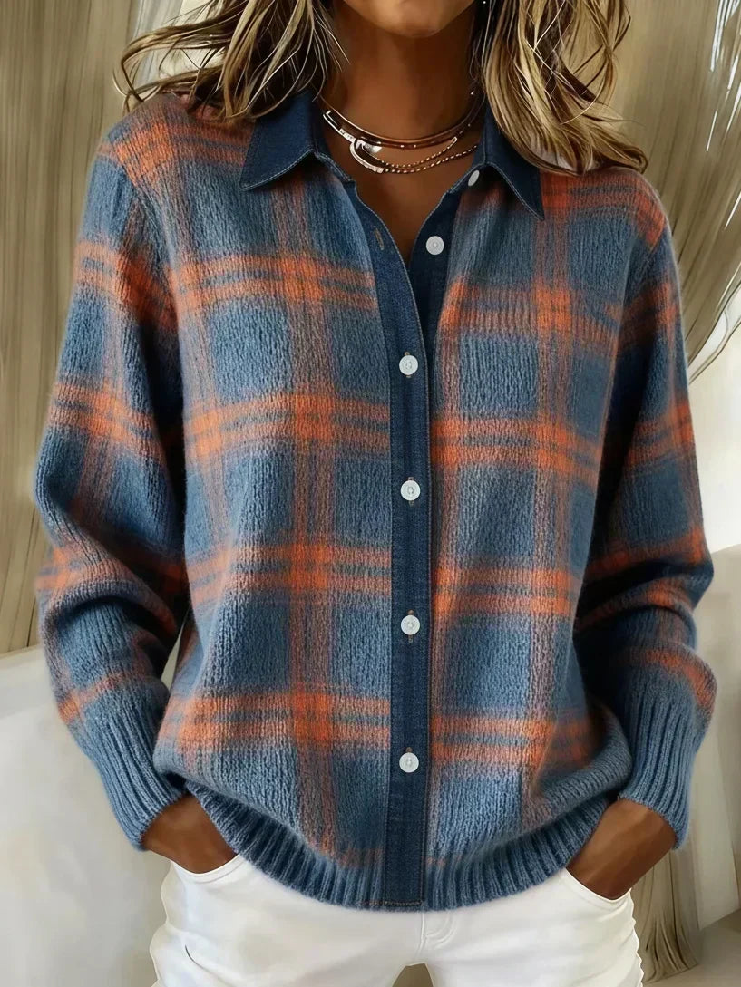 Margaux | Cardigan long élégant à boutons pour femmes