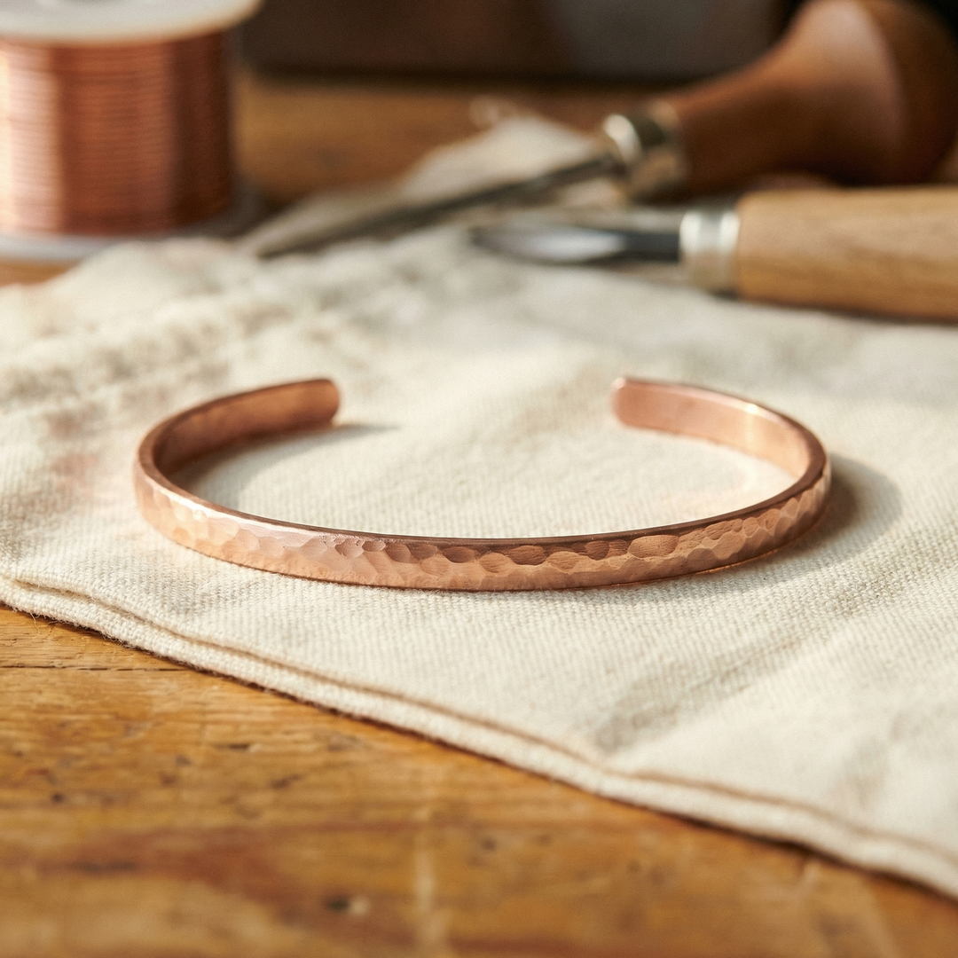 Bracelet de Cheville en Cuivre Sable