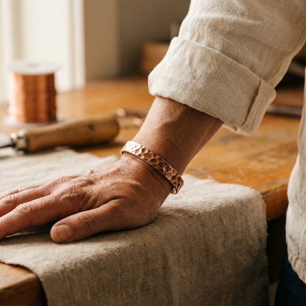 Bracelet en Cuivre Sillon