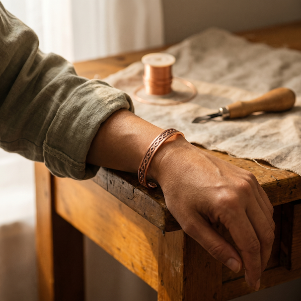 Bracelet en Cuivre Courant