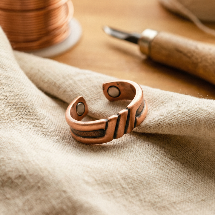 Bague en Cuivre Tourbe