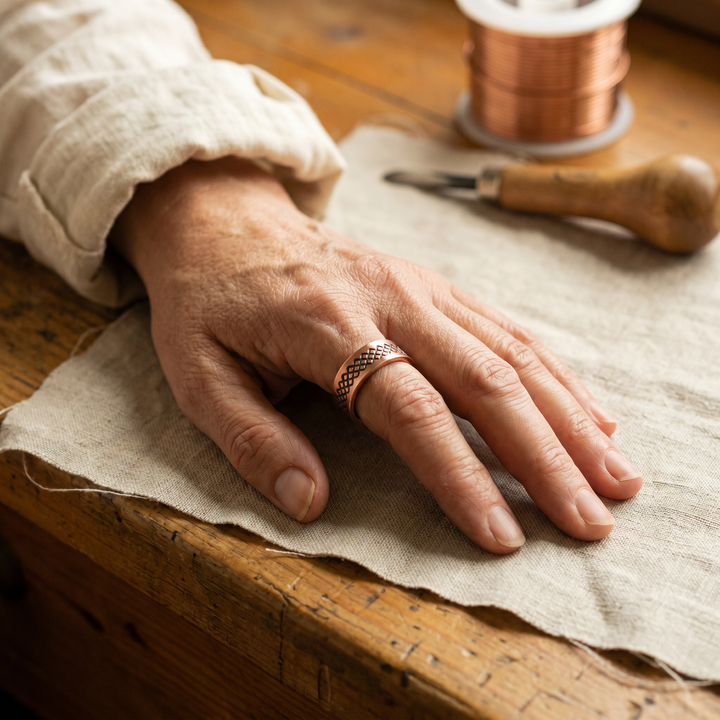 Bague en Cuivre Grille