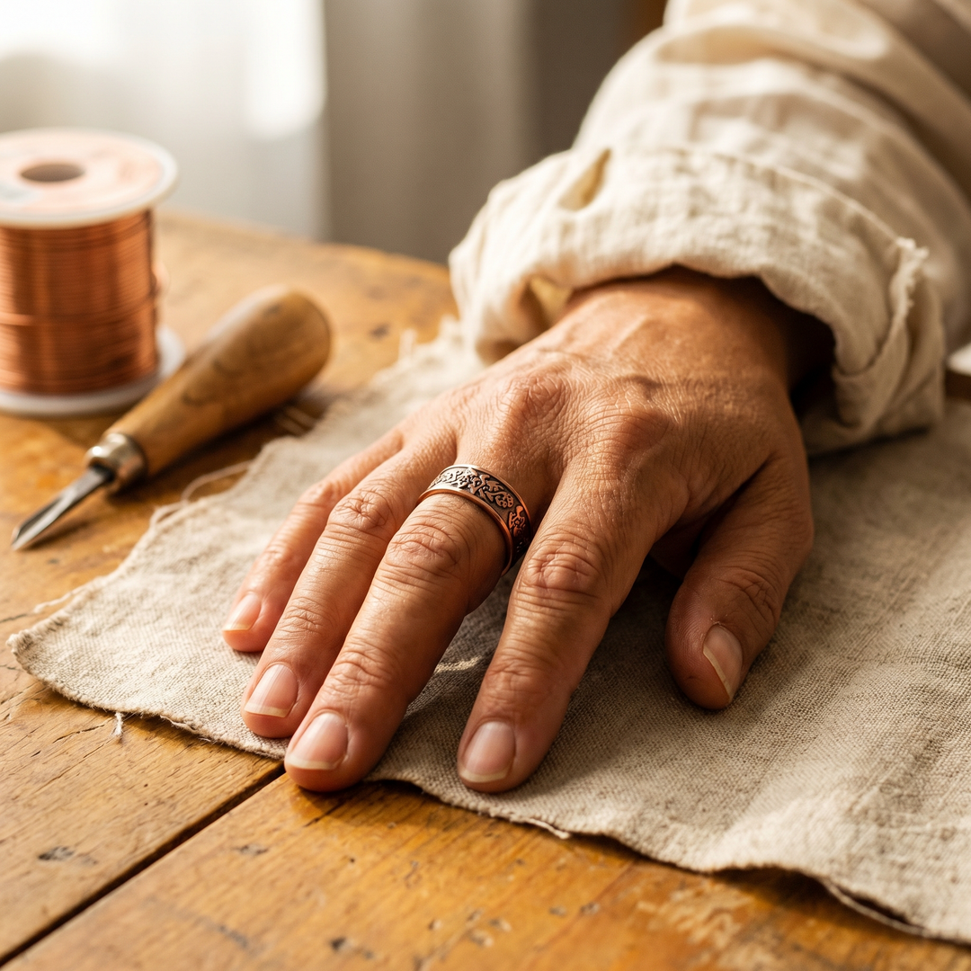 Bague en Cuivre Bourbe