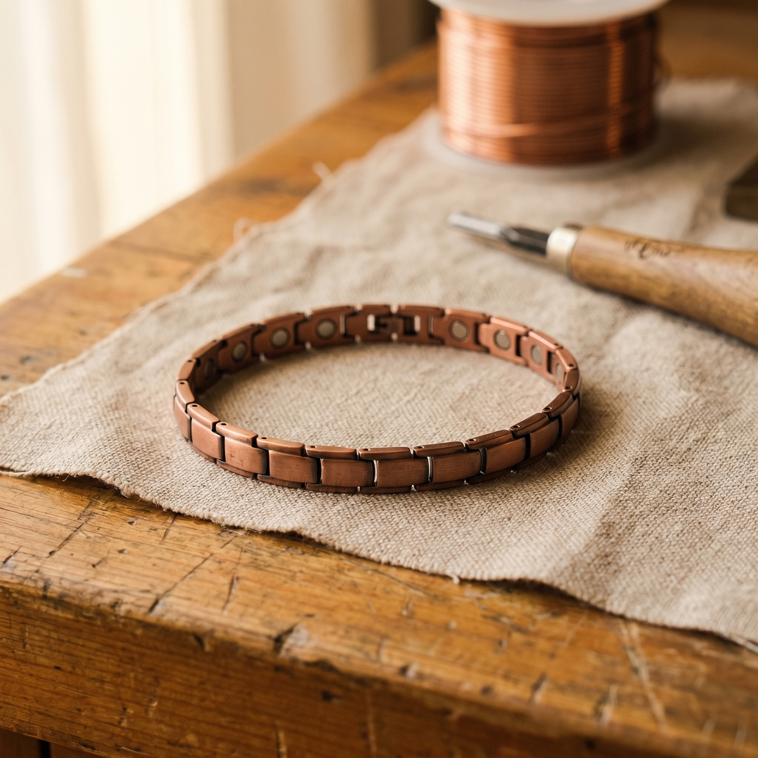 Bracelet de Cheville en Cuivre Rivage