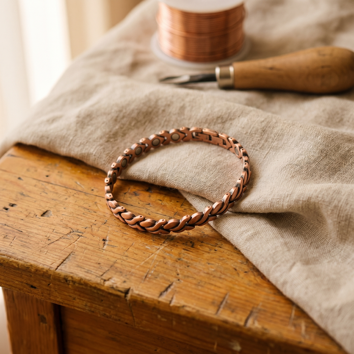 Bracelet de Cheville en Cuivre Dune