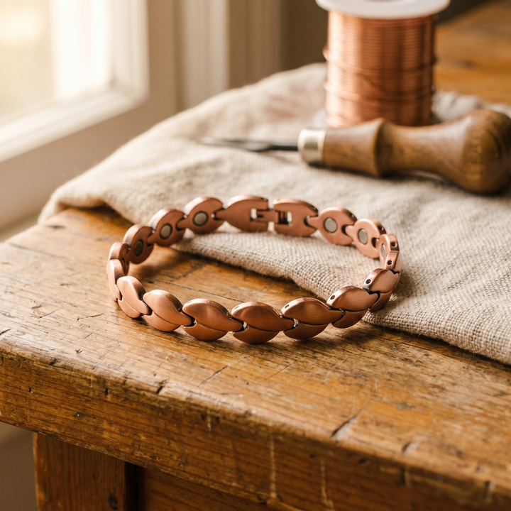 Bracelet de Cheville en Cuivre Marais