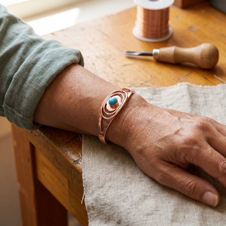 Bracelet en Cuivre Laîche