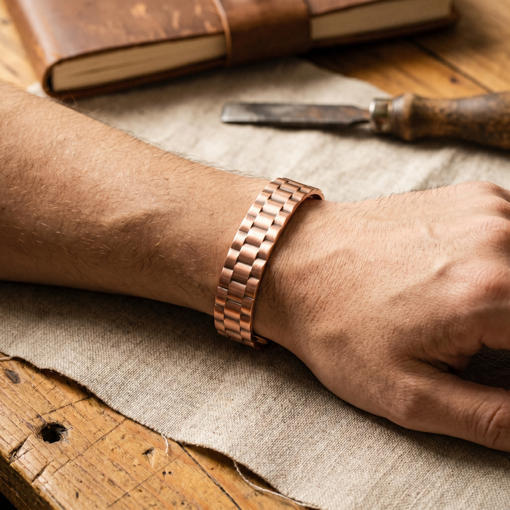 Bracelet en Cuivre Minerai pour Homme