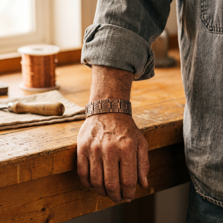 Bracelet en Cuivre Grès pour Homme