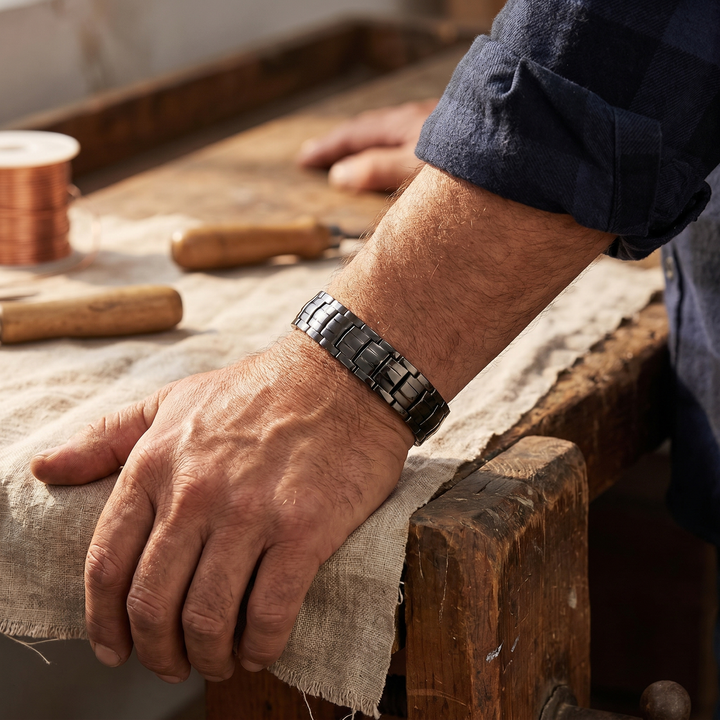 Bracelet en Cuivre Ocre pour Homme