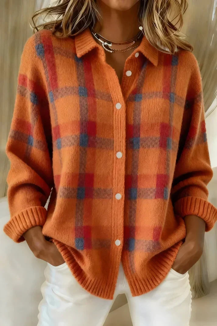 Margaux | Cardigan long élégant à boutons pour femmes