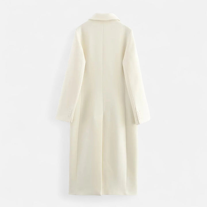 Caméliane | Trench chic long à double boutonnage pour femme